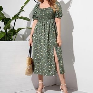 Plus size Floral Dress